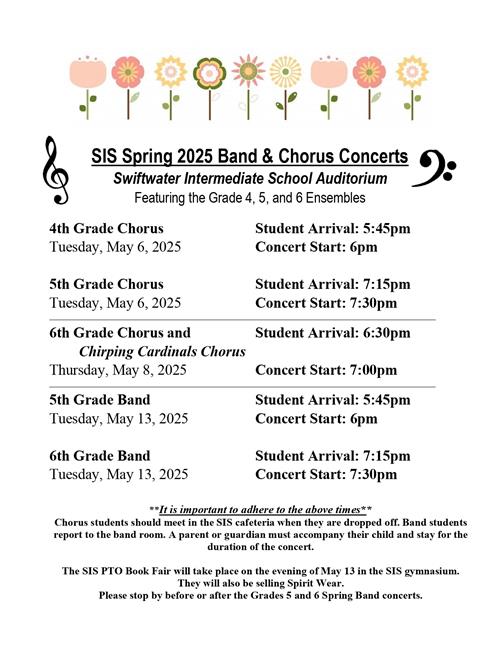  Spring concerts